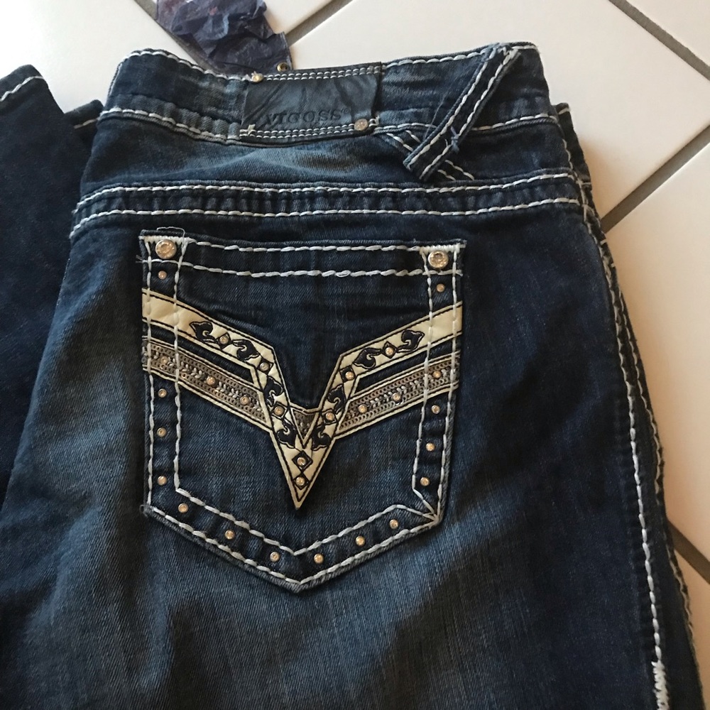 NWT Vigoss DK Blasted Chelsea Boot Cut Jeans